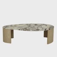 Oberon Curve Marble Coffee Table