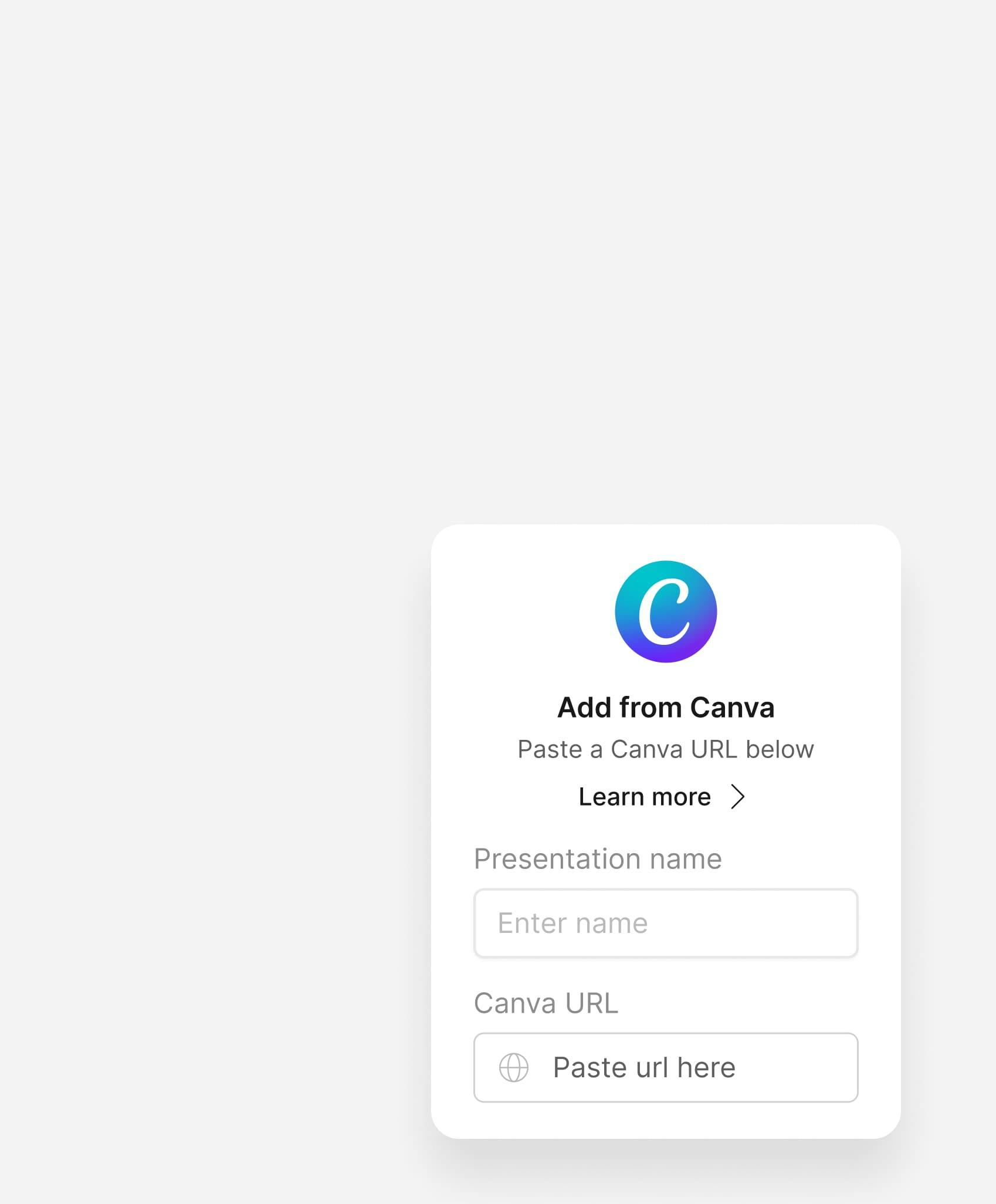 Canva integration